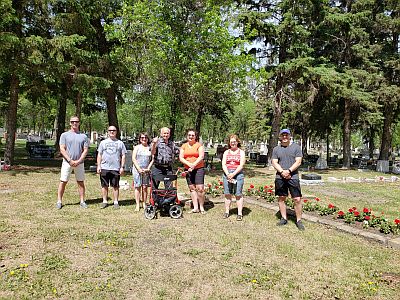 June 5 Cemetery Clean-up Crew